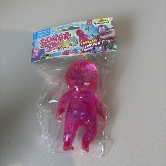 Orb Curioisities Sugar Swaps Other - VIRAL  Sugar Swaps Squishy Giant Baby 5inch PINK Glitter